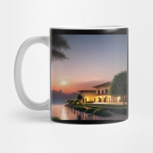 Casa italiana en la playa Mug